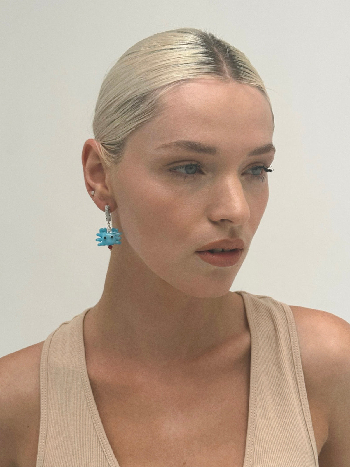 Petit Crabe Blue Earring