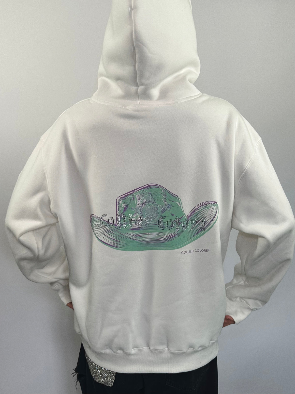 PRE ORDER - Oversized Cowboy Hoodie White