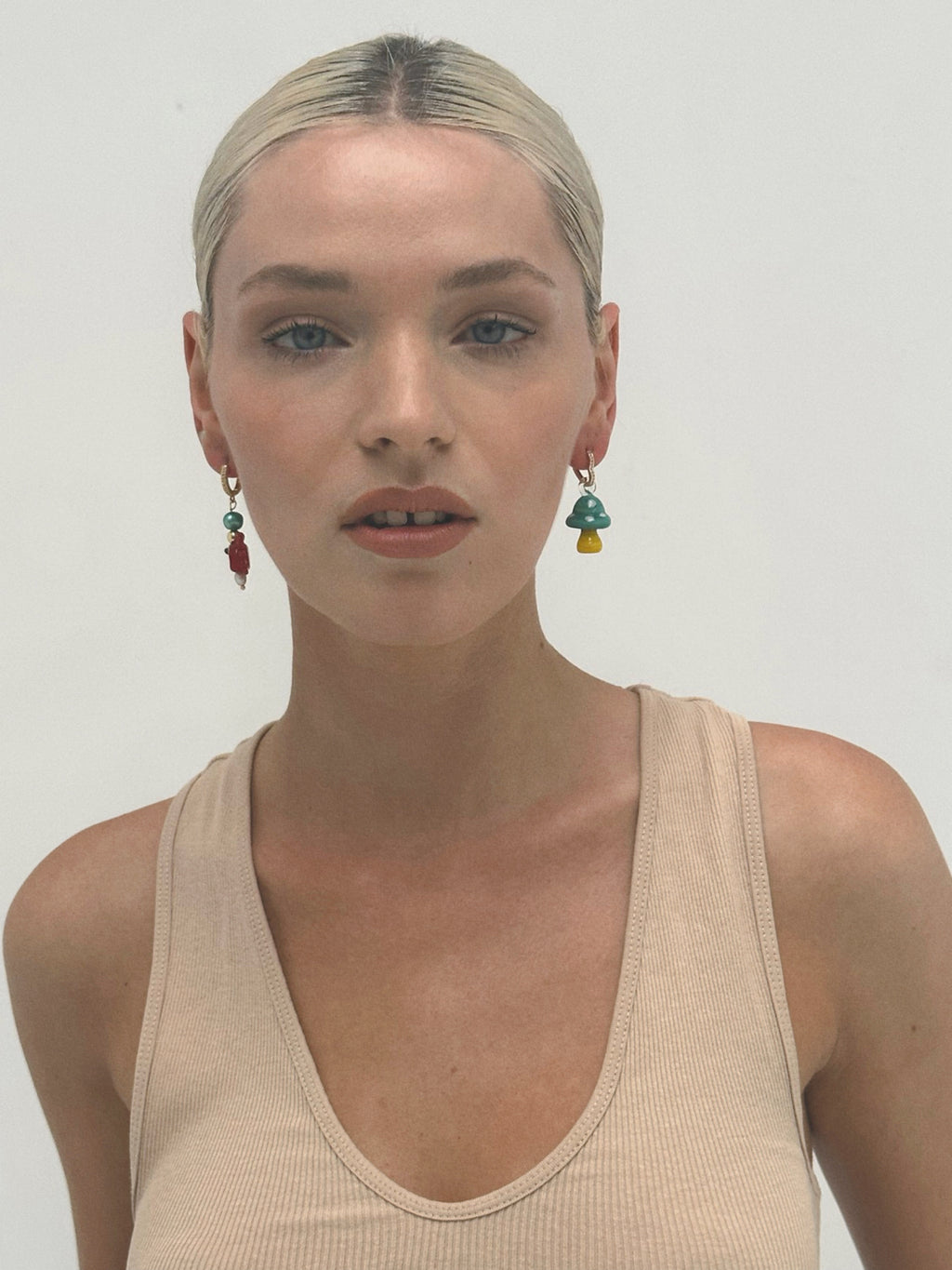 Champignon Vert Earring